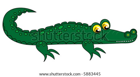 Alligator Vector. - 5883445 : Shutterstock