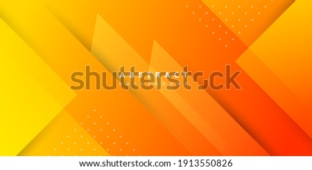 Dynamic abstract fluid geometric colorful gradient orange shape background.