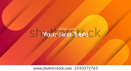 Dynamic abstract fluid geometric colorful gradient orange shape background.