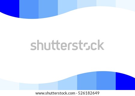 Background - Blue Gradual Wave, isolated on white