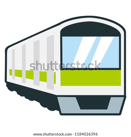 Illustration of a train.A train is a vehicle used by workers every day for commuting.