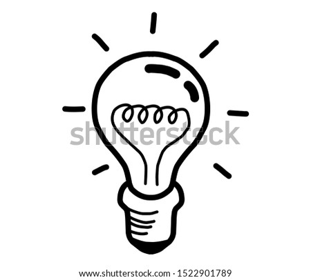 Solution, Lumens, Light bulb icon vector isolated