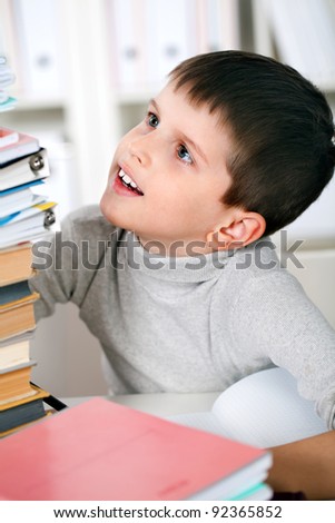 student preparing for a literature class