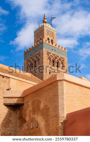Similar – Image, Stock Photo Koutoubia Mosque minaret located at medina quarter of Marrakesh