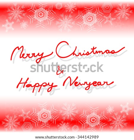 Merry Christmas And Happy New Year Background Stock Vector Illustration 344142989 : Shutterstock