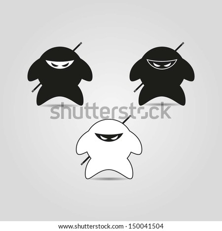 Ninja. Vector - 150041504 : Shutterstock