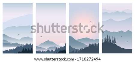 Similar – Foto Bild Herbstlandschaft im abendlichen Sonnenlicht von oben. Sommerhintergrund mit Erle