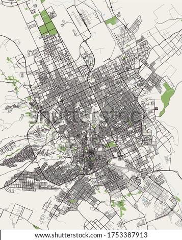 vector map of the city of Riyadh, Riyadh Province , Saudi Arabia