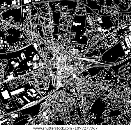 vector map of the city of Bochum, Arnsberg, Germany