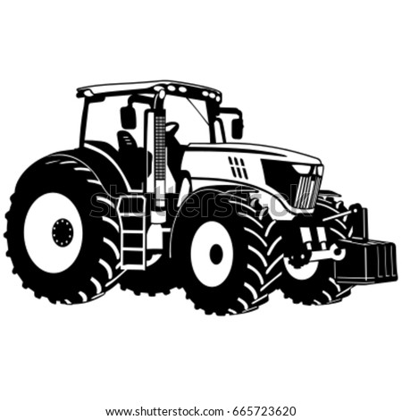 Free Tractor Vector Image | 123Freevectors