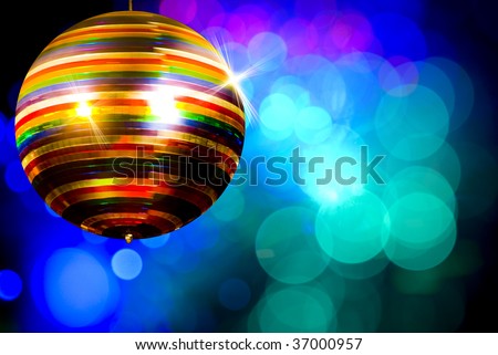 Rainbow disco ball