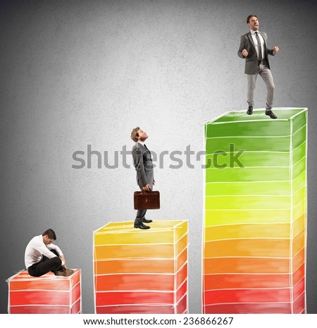 Levels of career and success in work