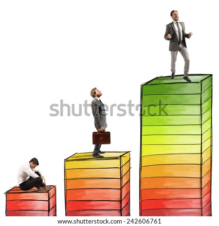 Levels of career and success in work