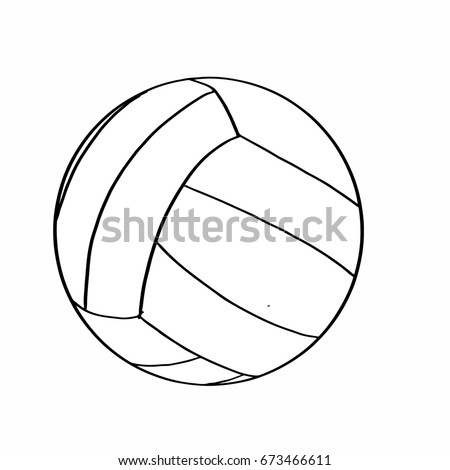 volleyball ball coloring Stok fotoğraf © 