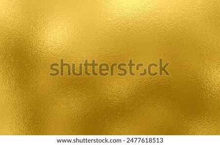 Vector gold foil texture background. Abstract gradient bright and shiny light reflection rough texture surface. Vector illustration for background, backdrop, web, wallpaper, print and design artwork.