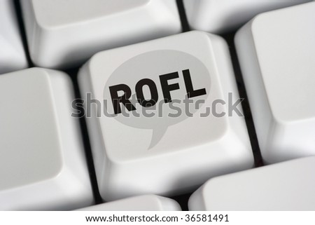 rolling on floor laughing - abbreviation on computer keyboard key