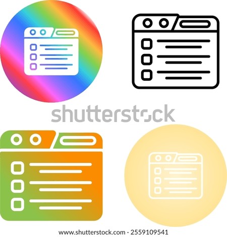 4 Vector Icons Design Set