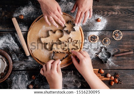 Similar – Image, Stock Photo gingerbread Food Dough