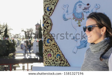 Similar – Image, Stock Photo Buddha as pillar saint