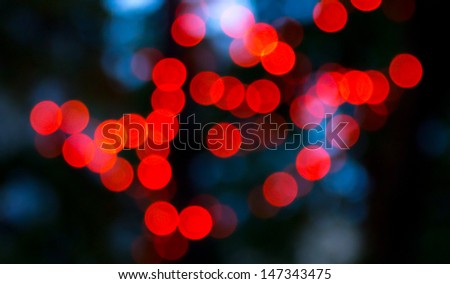 abstract red lights in the night city