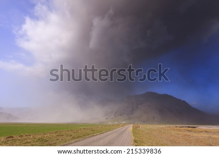 Volcanic Ash Cloud in South Iceland/Volcanic Ash Cloud