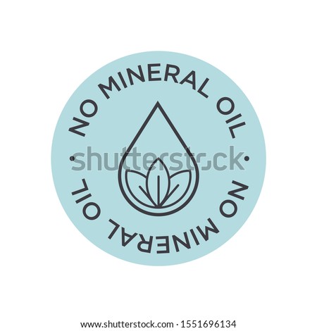 No mineral oil icon. Vector illustration.