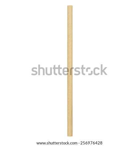 wooden stick  isolated on white background Foto stock © 