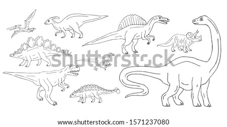 Dinosaur Outline | Free download on ClipArtMag