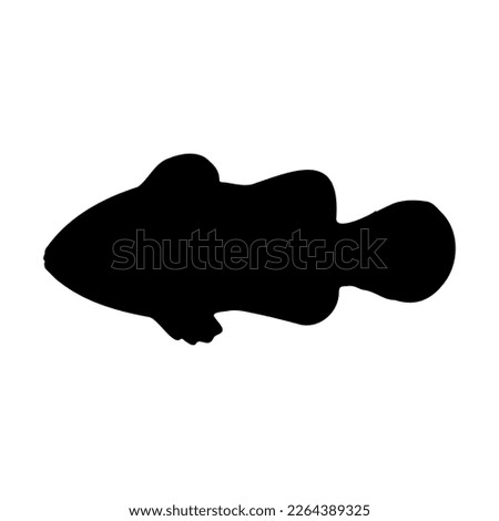 Simple Cartoon Fish Illustration Royalty-Free Stock Image