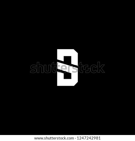 Outstanding professional elegant trendy awesome artistic black and white color D S SD DS initial based Alphabet icon logo. Zdjęcia stock © 