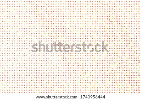 Gold Halftone Background. Coral Dots Distress. Red Gradient Overlay. Yellow Grunge Gradation. Comic Element. Vector Rough. Scarlet Circle Distress. Golden Vintage Gradation.