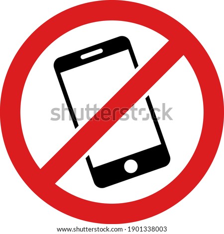 Smartphone restricted icon with flat style. Isolated vector smartphone restricted icon image, simple style.