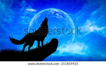 Wolves howl Full Moon