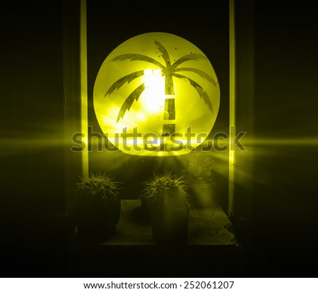 fantasy Yellow light , home decoration