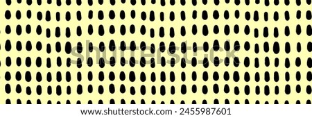 Small dash pattern. Seamless minimal dash pattern, small elements on yellow background