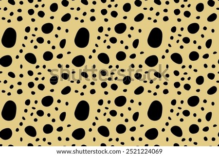 Small dash pattern. Seamless minimal dash pattern, small elements on yellow background