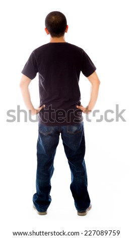 Similar – Image, Stock Photo Young ethnic man behind wire fence