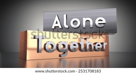 Similar – Image, Stock Photo Lettering Lonely Two