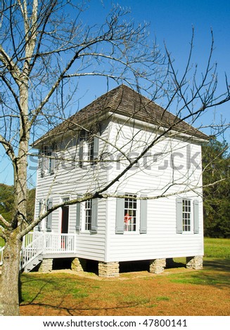 New Echota state park historic site settlers homes