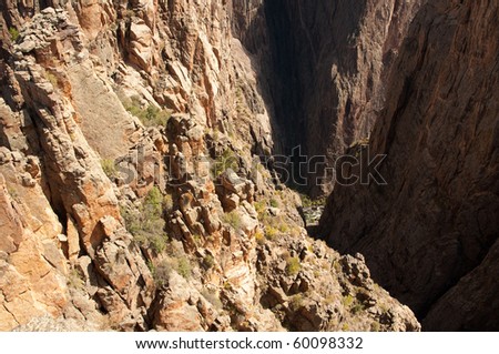 Black Canyon of the Gunnison rock formations