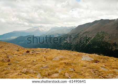 alpine tundra and rocky mountains