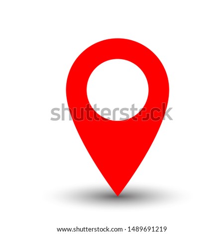 Pin icon vector. Location icon. Map pointer icon