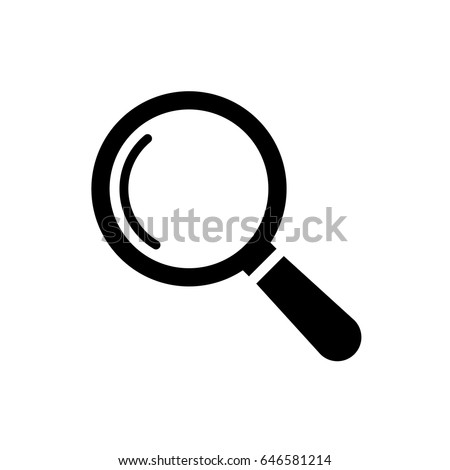 Vector magnifying glass icon