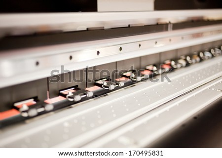 Parts of the machines for the printing industry