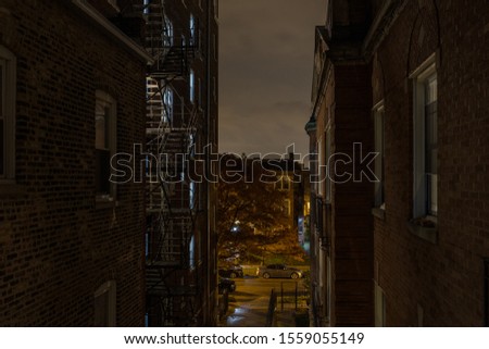 Image, Stock Photo Chicago Fire Escape