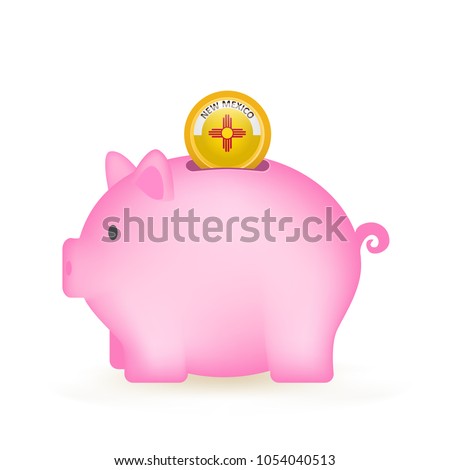 State Of New Mexico Piggy Bank Savings