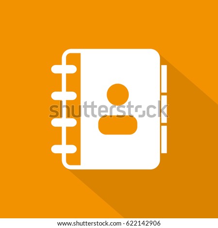 Phonebook Vector Icon Illustration.