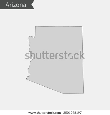 vector map of the Arizona.