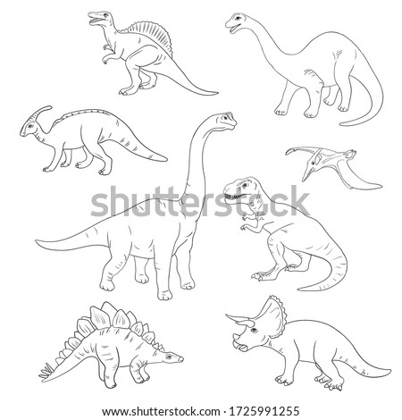 Dinosaur Outline | Free download on ClipArtMag