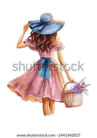 Similar – Image, Stock Photo Young woman in dress sitting in dark room